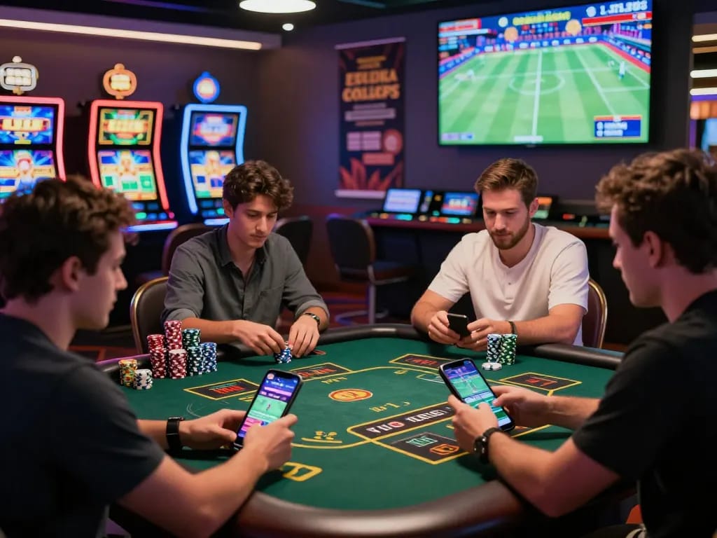 Online gambling excitement with 789P players enjoying casino games and sports betting.