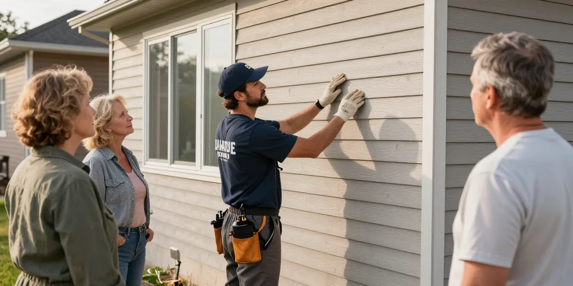 Siding Regina: Professional contractor showcasing quality installation of James Hardie Board siding at a local Regina home by a trusted provider.