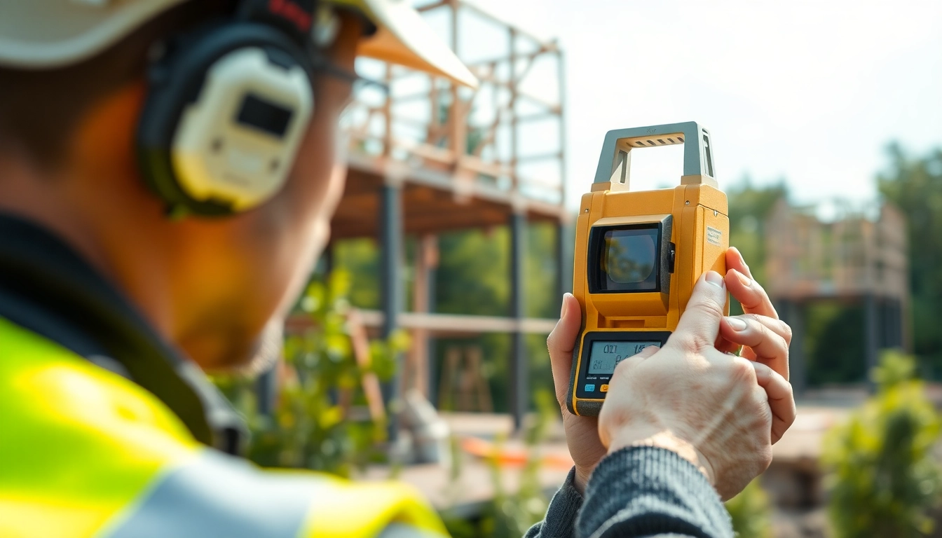 Utilizza l'inclinometro digitale per misurare con precisione l'angolo in un cantiere.